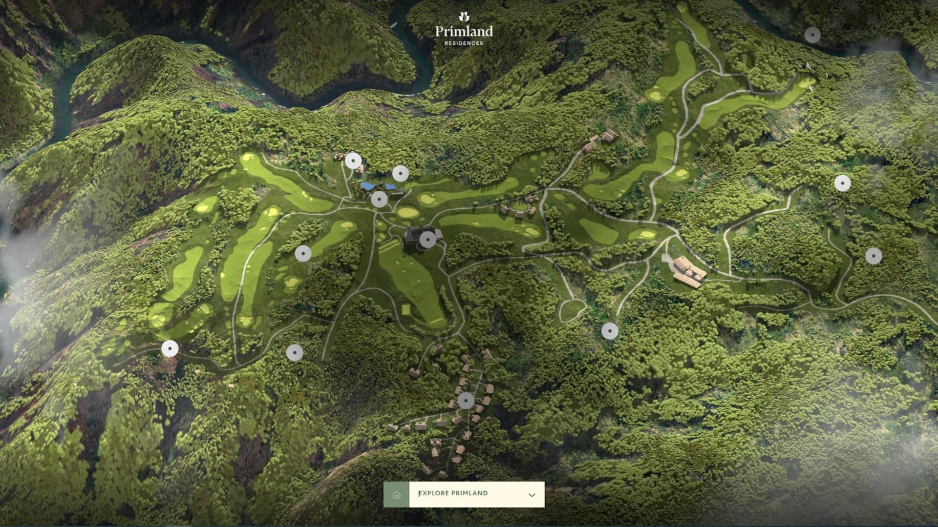 Explore Primland-互動3D地圖-渡假中心